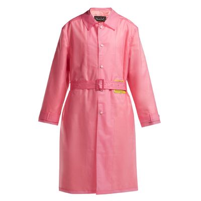 Utopia-Patch Frosted Raincoat from Martine Rose