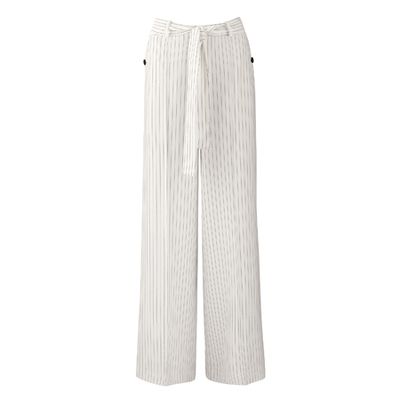 Pinstripe Summer Wide-Leg trouser  from Me+Em