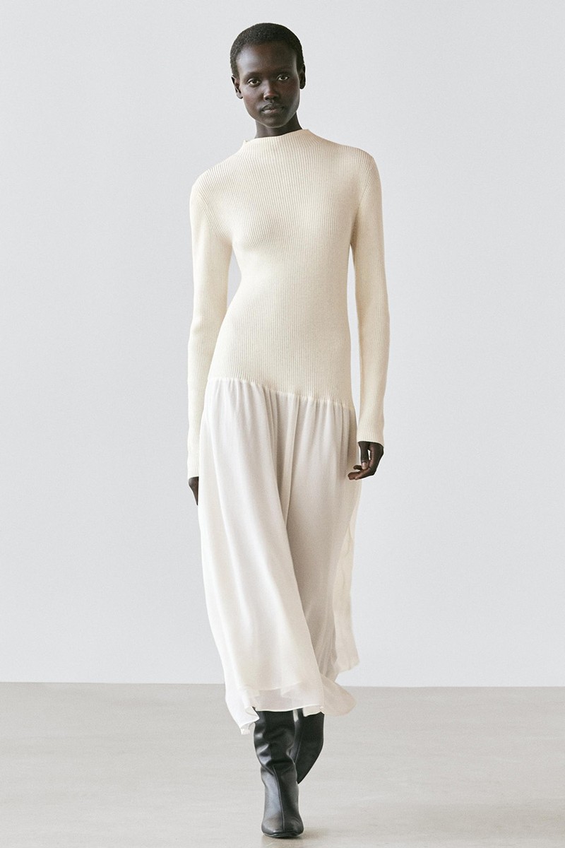 Knit Dress With Matching Detail