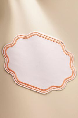 Madeline Embroidered Cotton Placemat from Anthropologie