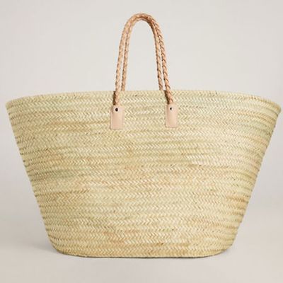 Jute Maxi Basket Bag from Mango