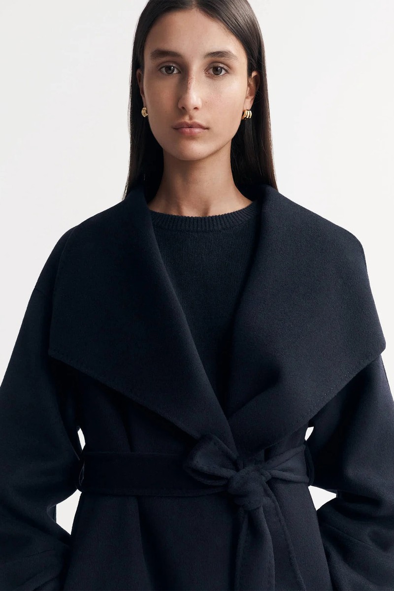 Long Wool & Cashmere Coat from Soft Goat