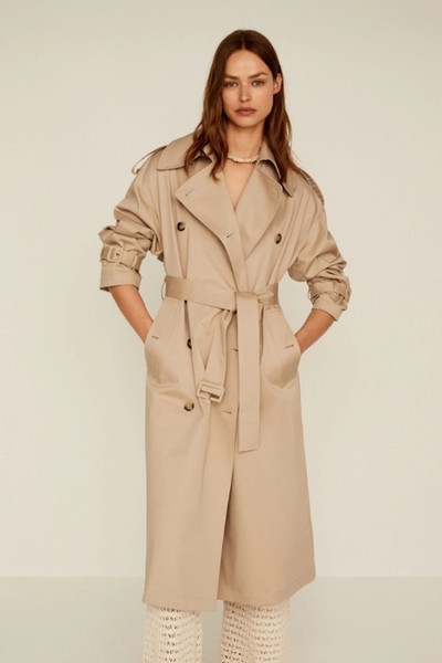 Double Breasted Trench from Mango