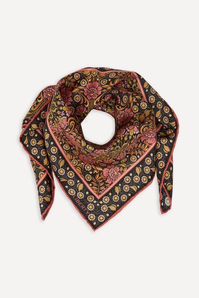 Daisy Chain Silk Twill Scarf from Liberty