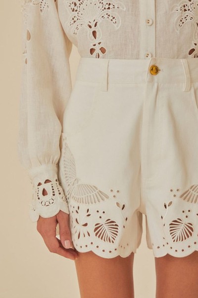 Richelieu Embroidered Shorts from Farm Rio