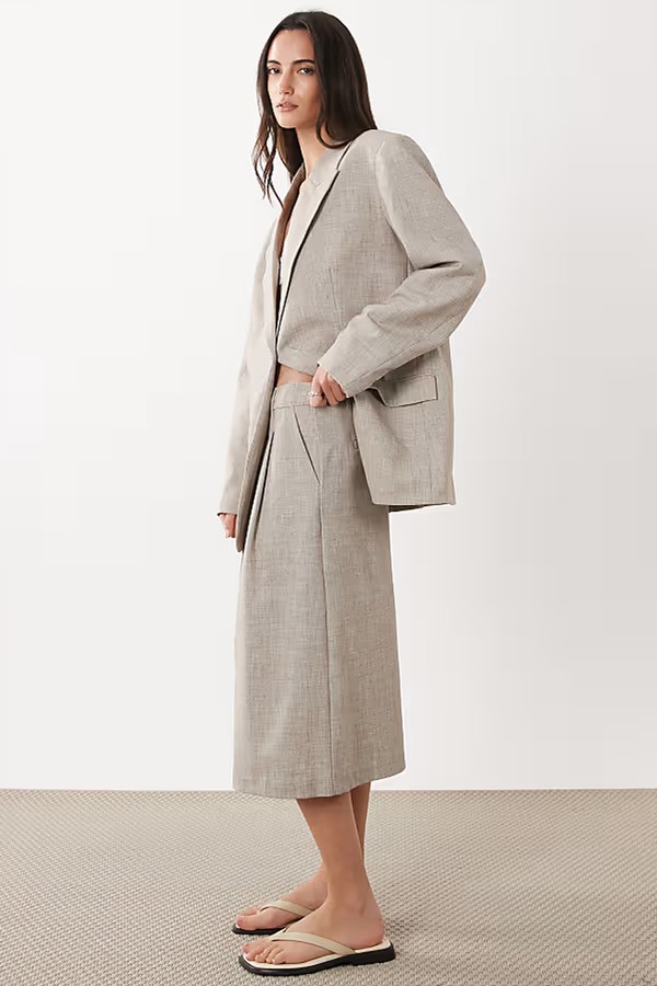 Tailored Oversized Blazer With Bermuda Culottes Co-Ord  from ASOS DESIGN
