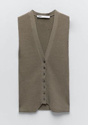 Ribbed Knit Vest from Zara