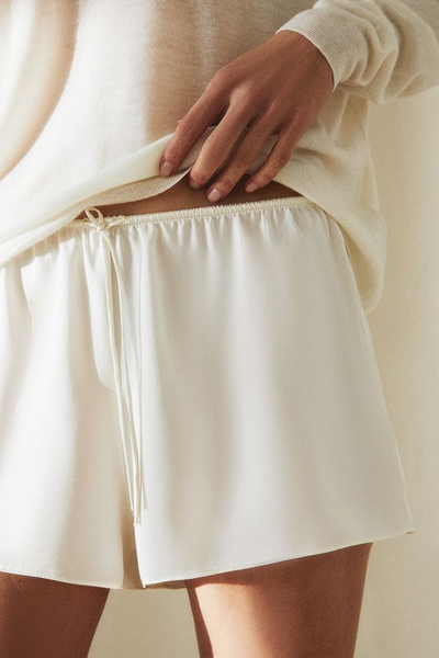 Silk Shorts from Zara