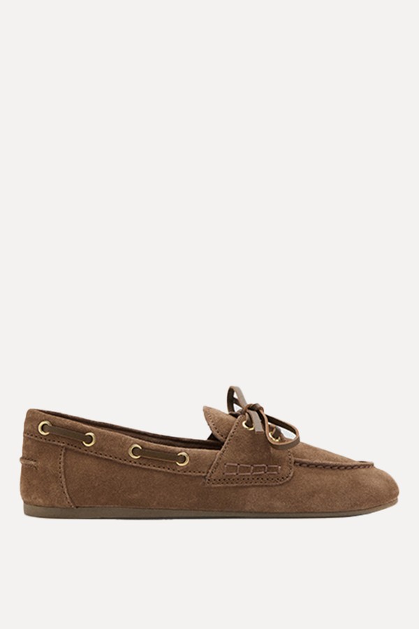 Suede Deck Shoes from Mango