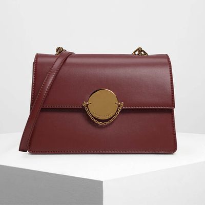 Chain Link Classic Clutch from Charles & Keith
