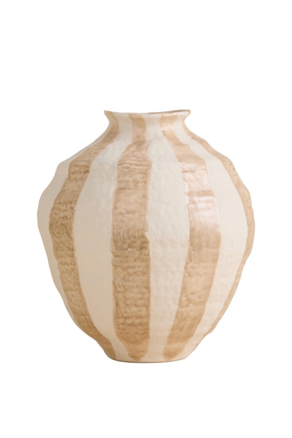 Striped Ceramic Vase from Marks & Spencer