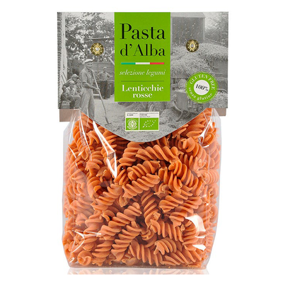  Organic Gluten Free Red Lentils Fusilli from Pasta d'Alba