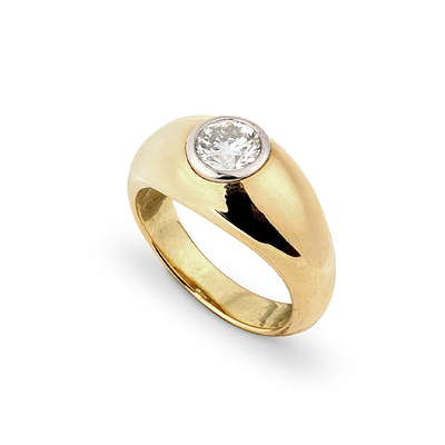 Gold & Diamond Bombe Ring from Jessie Thomas