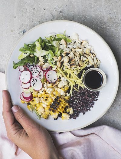 Black Rice & Charred Corn Sushi Bowl