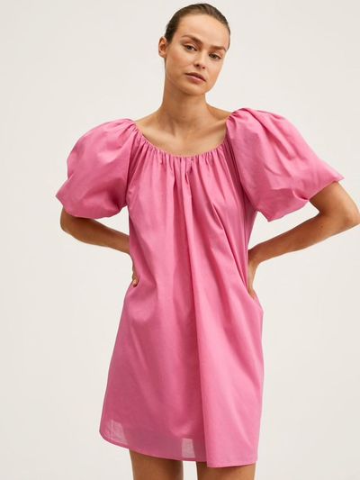 Puffed Sleeves Cotton Dress, £35.99