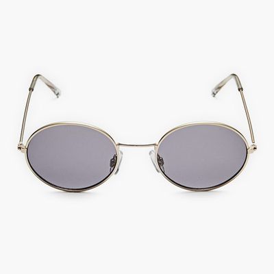 Small Oval Sunglasses With Metal Frame from Stradivarius 