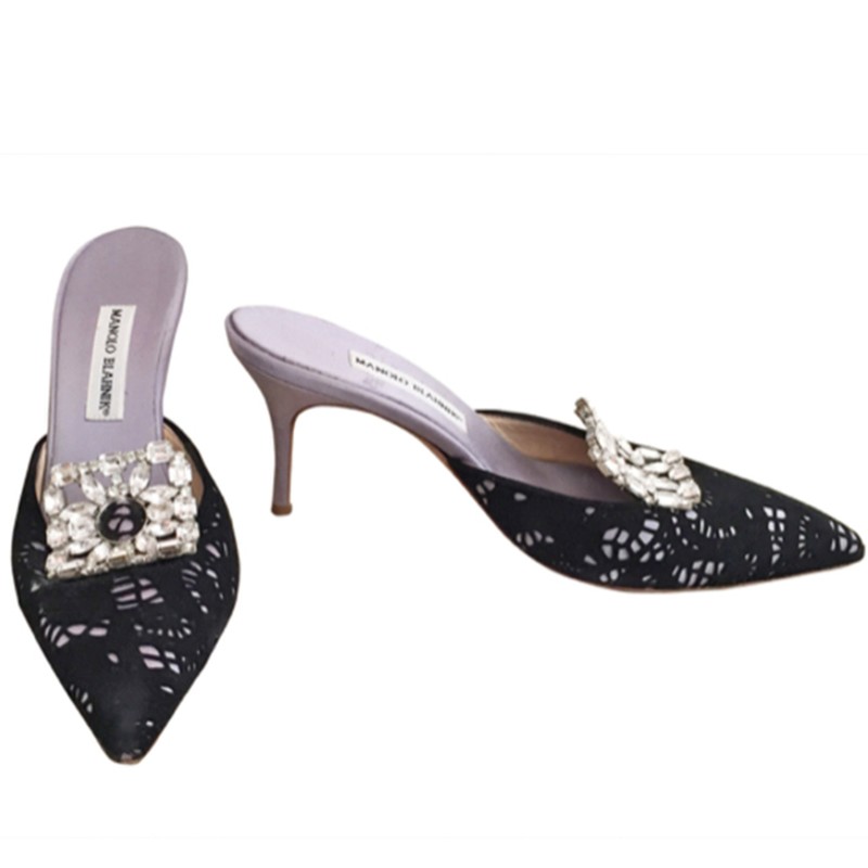 Pointed Mule Pumps from Manolo Blahnik