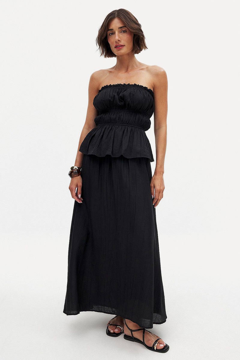 Cotton Flowy Long Skirt