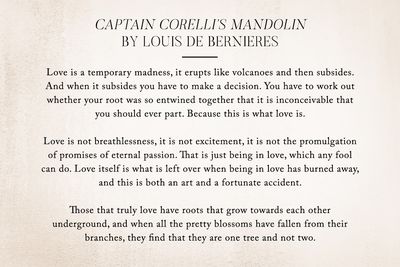 Captain Corelli’s Mandolin by Louis de Bernieres