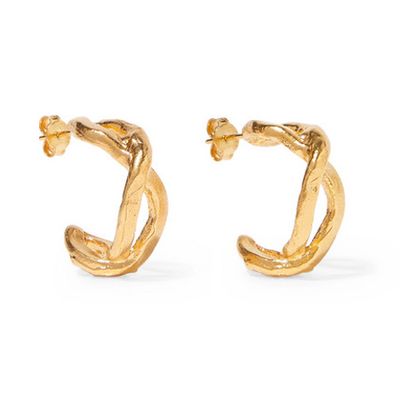 Gold-Plated Hoop Earrings from Alighieri
