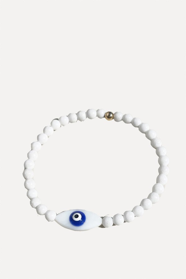 Express Good Vibes Evil Eye Beaded Bracelet from AURUM + GREY 