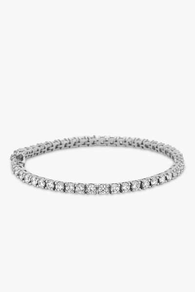 Simply Silver Cubic Zirconia Tennis Bracelet from Jon Richard