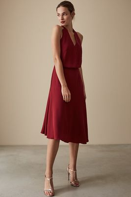 Fiona Beaded Strappy Midi Dress