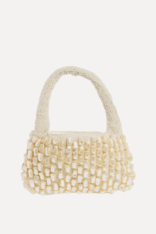 Crochet Mother Of Pearl Grab Bag