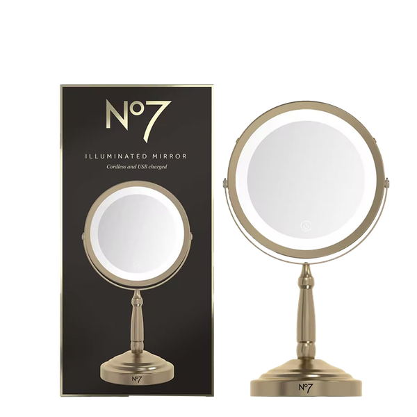 Cordless Illuminated Mirror Gold from No7