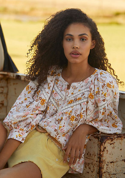 Harmony Lace Peasant Blouse, £27 (was £90) | Anthropologie