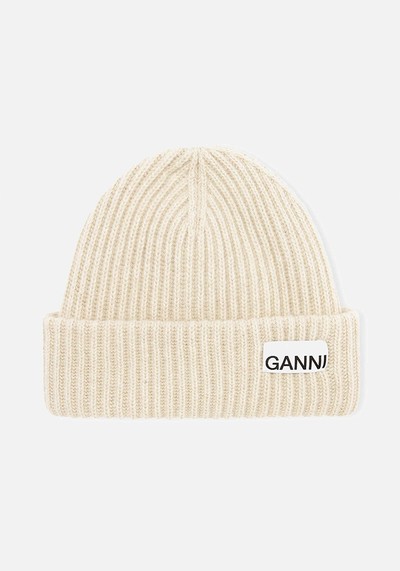 Rib Knit Beanie from Ganni