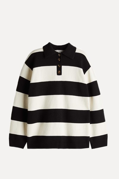 Fine-Knit Polo Shirt from H&M