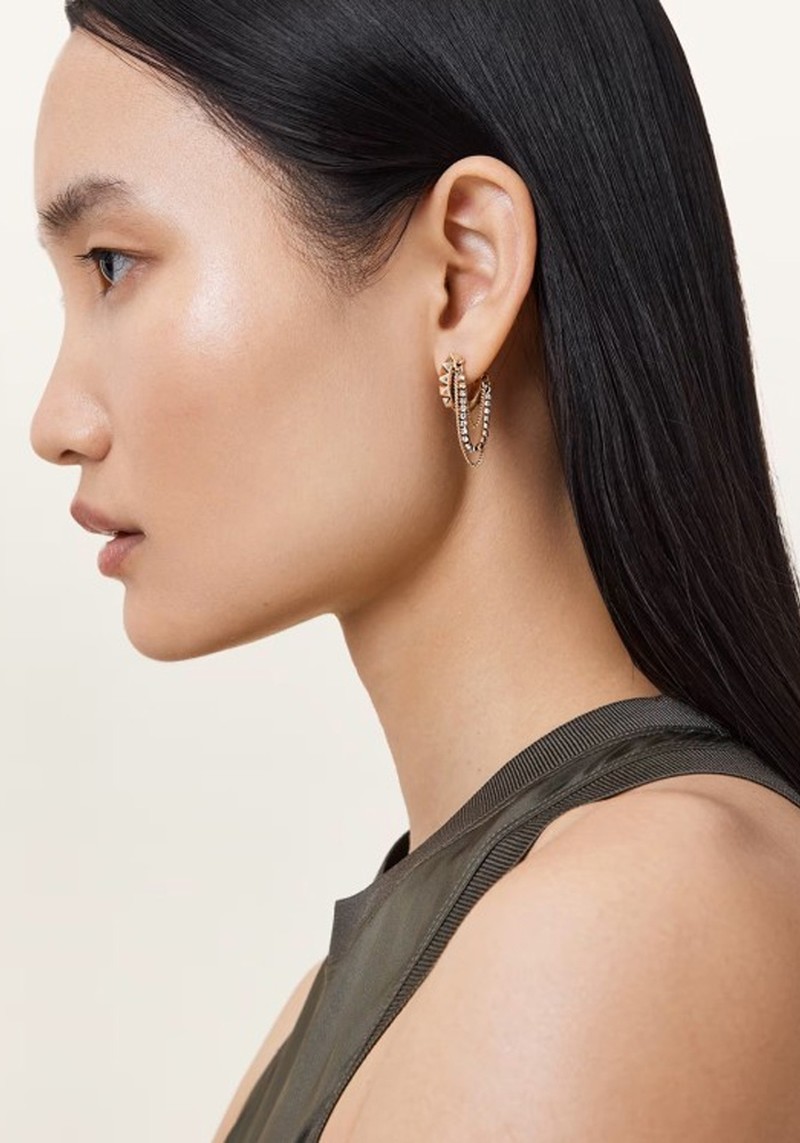 Trudy Small Chain Hoop Earrings* 