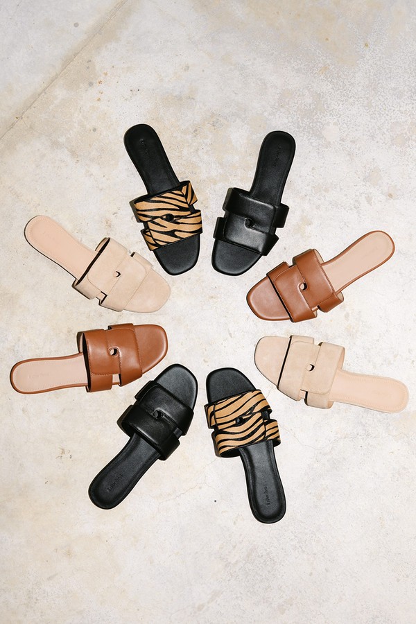 Leather Slides