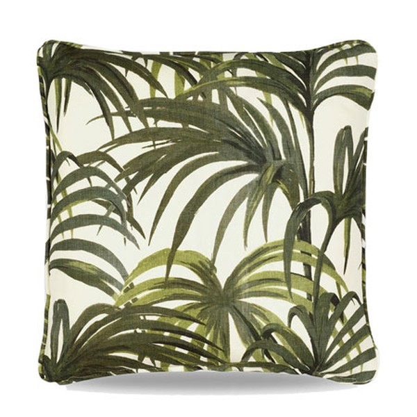 Palmeral Medium Cotton-Linen Cushion from House of Hackney