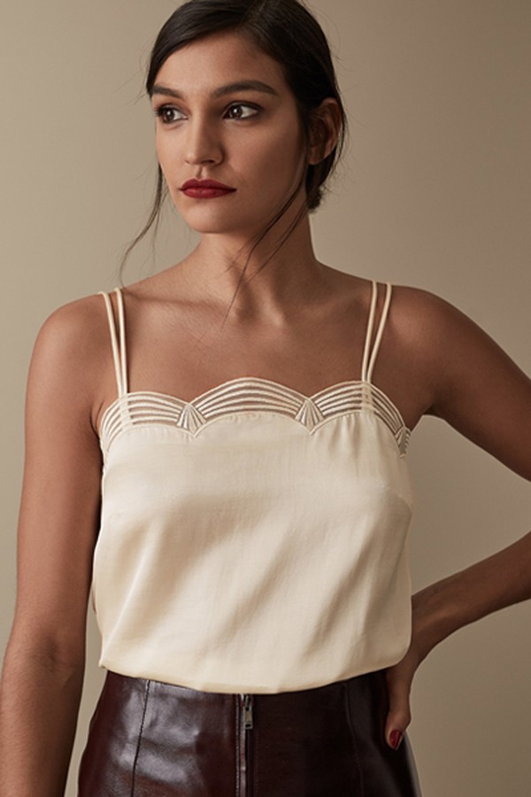 Gwen Scallop Detail Cami from Reiss