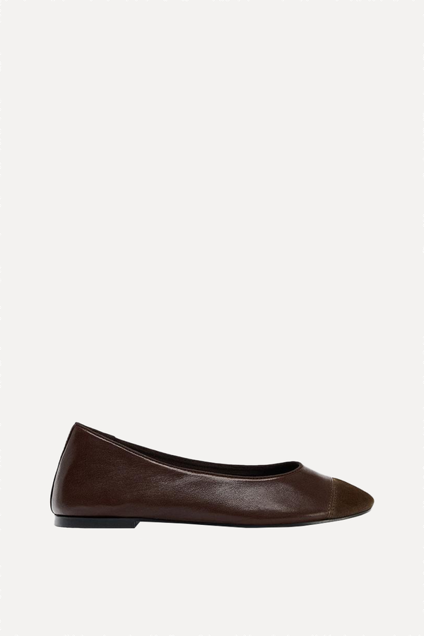 Leather Ballerinas  from Zara 