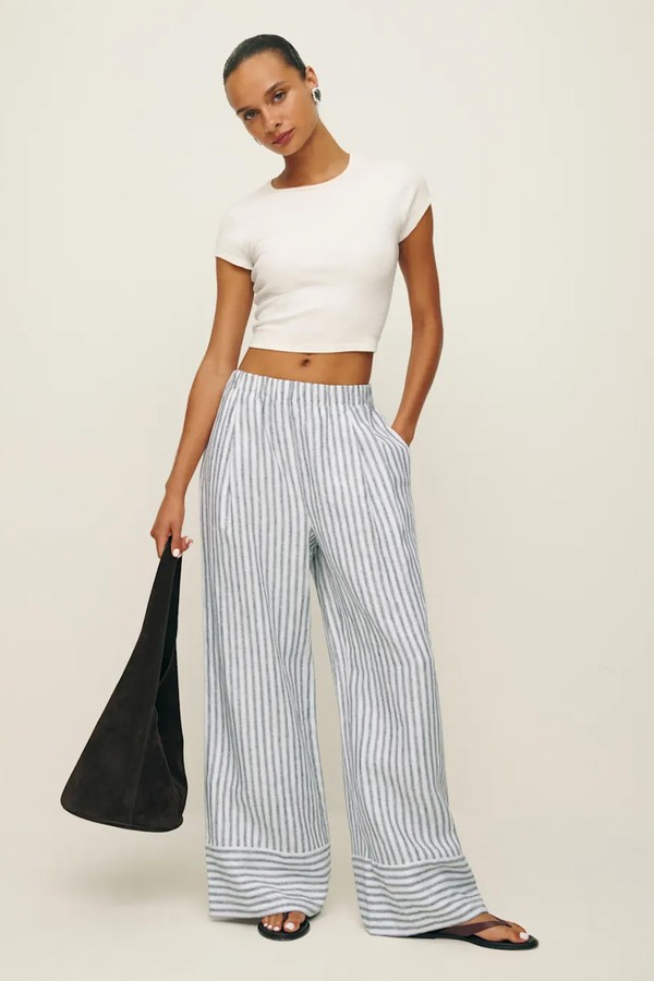 Fernando Linen Wide Leg Pants from REFORMATION