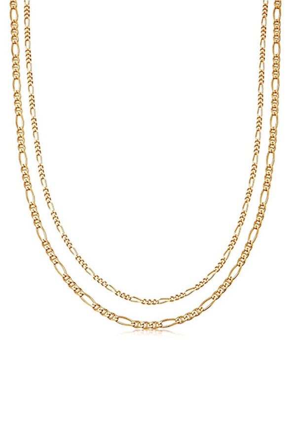 Gold Vervelle Double Chain Necklace from Missoma