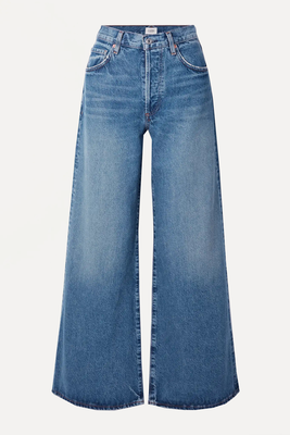 Beverly Slouch High-Rise Wide-Leg Organic Jeans