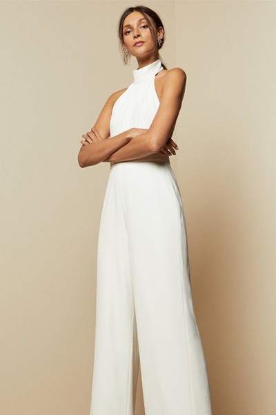 Halterneck Wide Leg Jumpsuit