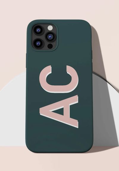 Personalised Deep Teal Phone Case from Etsy