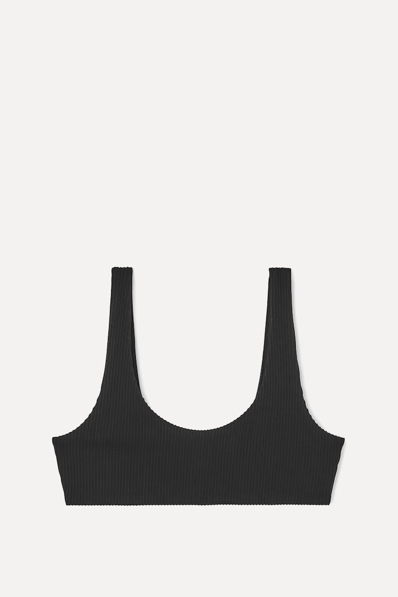 Scoop-Neck Ribbed Bikini Top from COS