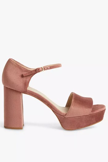 Auritaa Velvet Platform Sandals from Ted Baker