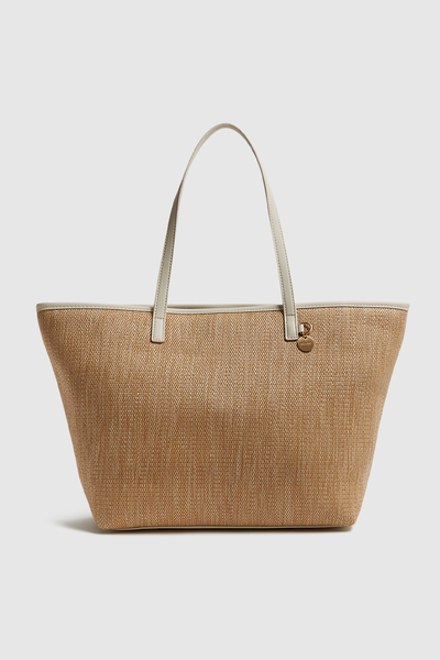 Dena Raffia Tote Bag