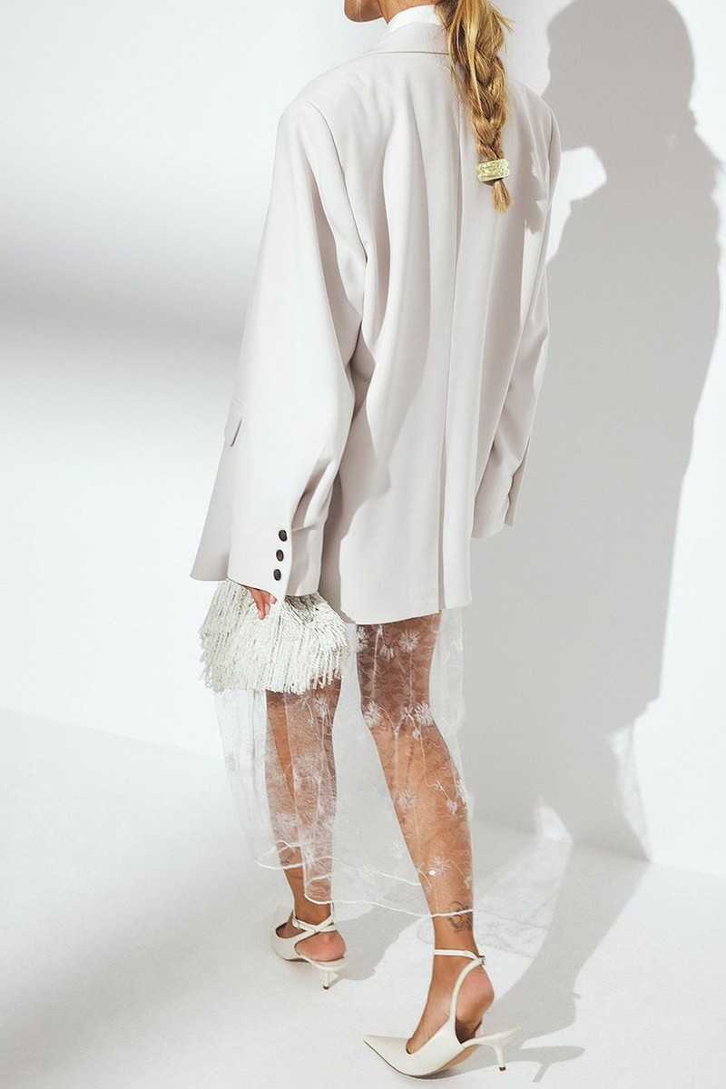 Transparent Maxi Sequin Skirt from NA-KD