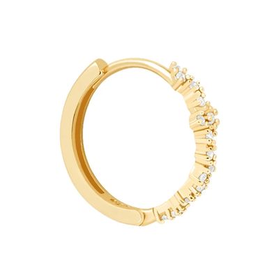 Crystal Conch Hoop in Gold from Astrid & Miyu