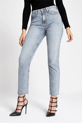The Norma Light Blue Straight Jeans from River Island