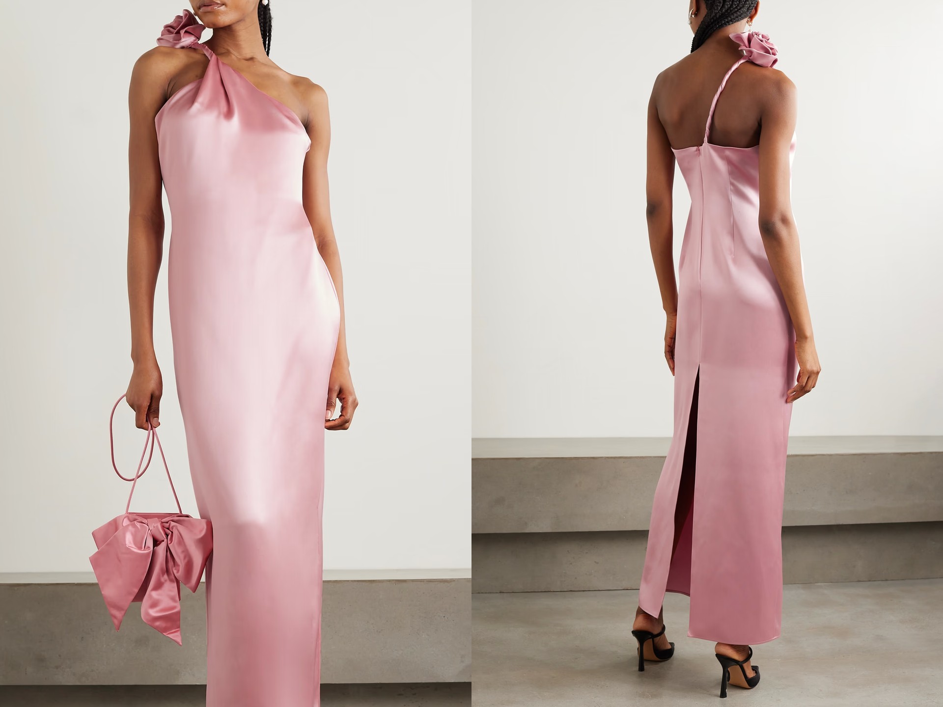 Appliquéd Silk-Satin Maxi Dress, Rent From £65 | Magda Butrym