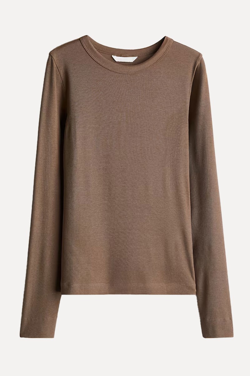Ribbed Modal-Blend Top from H&M